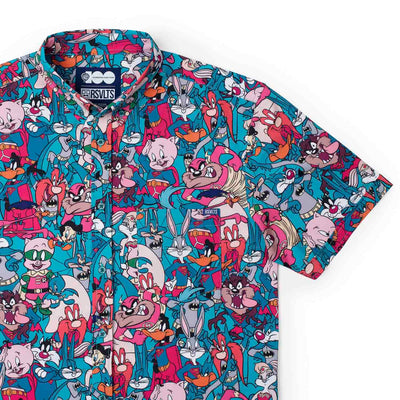 RSVLTS WB 100 Looney Tunes Heroes KUNUFLEX Short Sleeve Shirt